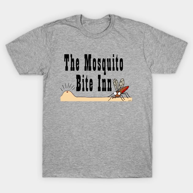 The Mosquito Bite Inn T-Shirt by SunkenMineRailroad